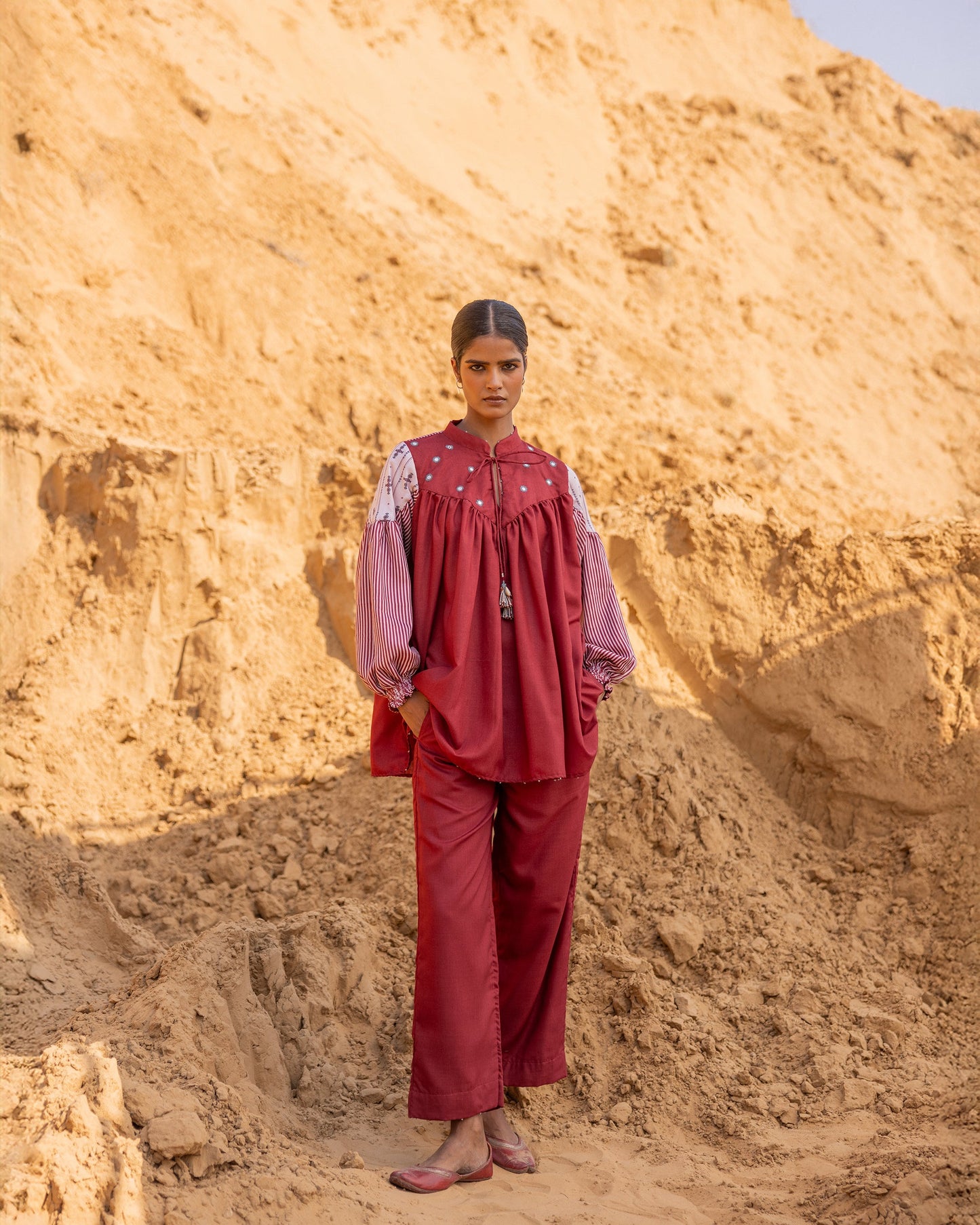 COMING SOON | Fract Pants – Maroon
