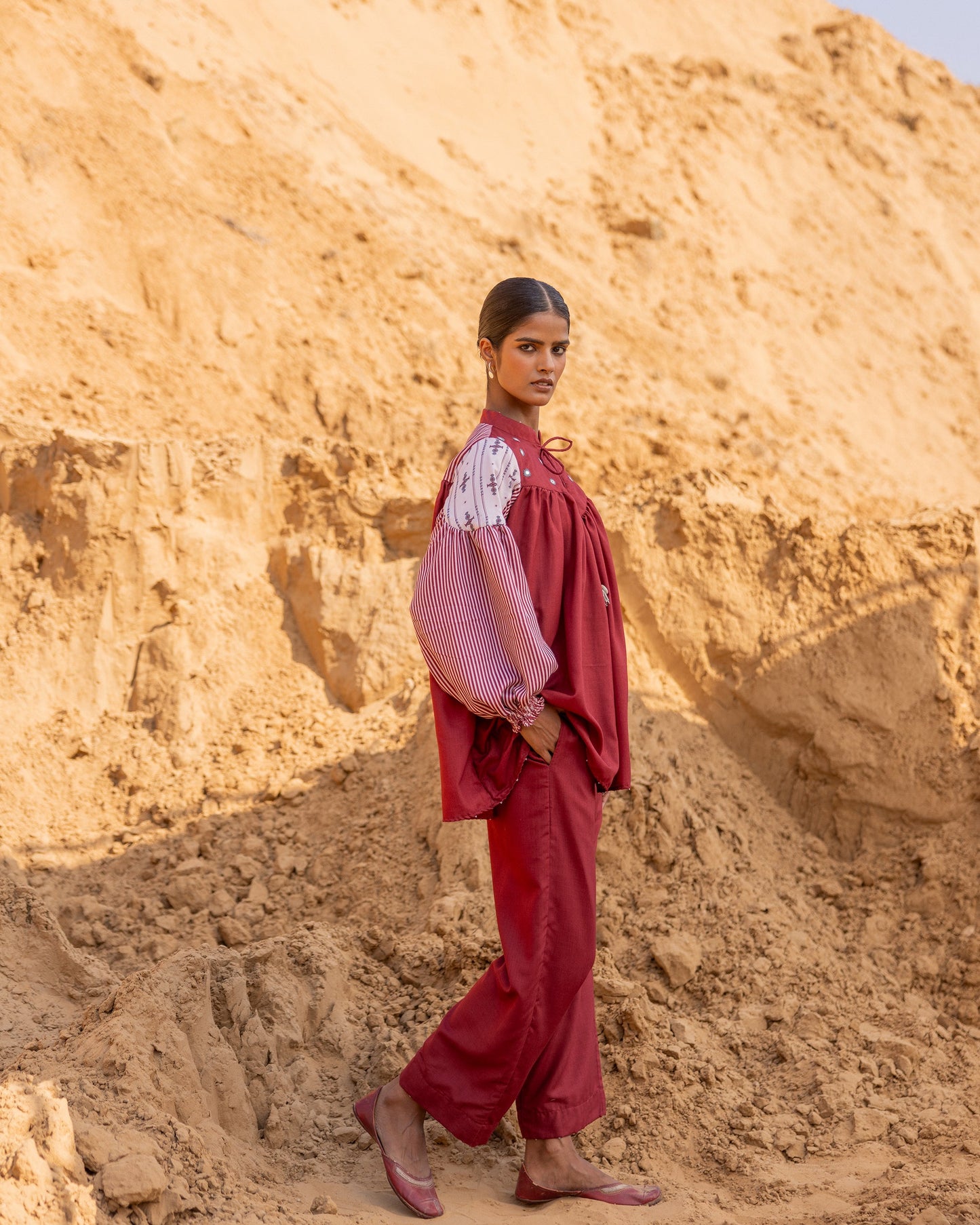 COMING SOON | Fract Pants – Maroon