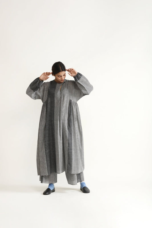 Arc Gingham Kaftan Dress