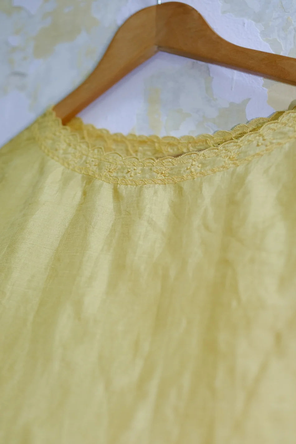 Handloom Silk Top – Yellow