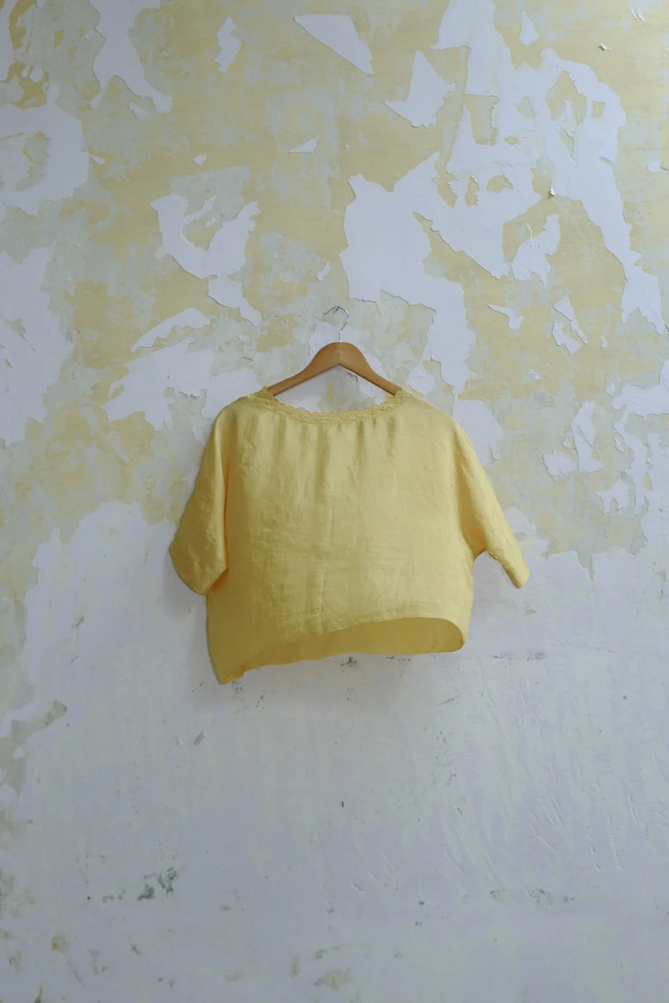 Handloom Silk Top – Yellow