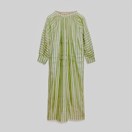Runaway Bicycle | Alva Dress – Green Stripe