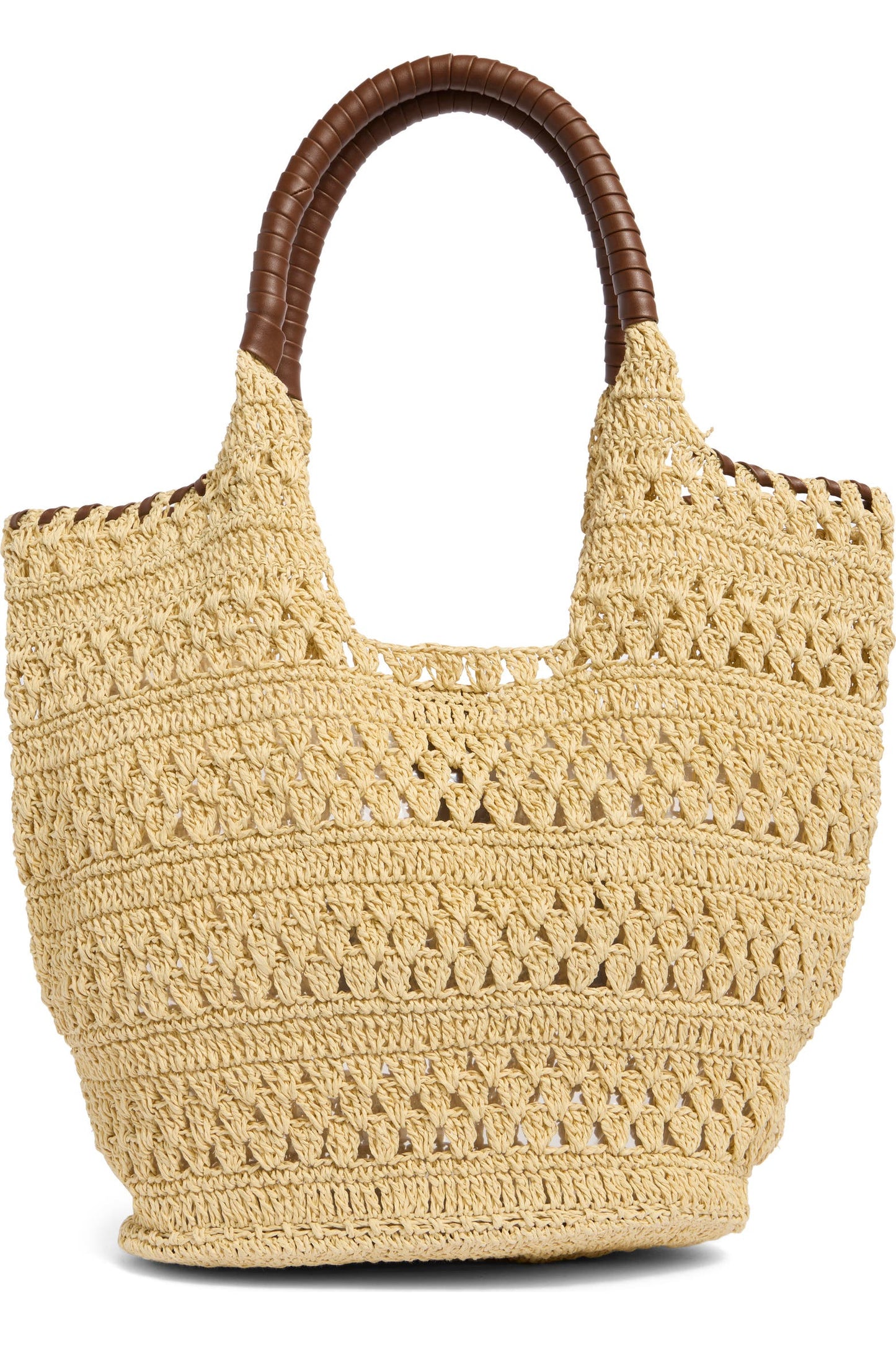 BCBG | Woven Raffia Tote Bag