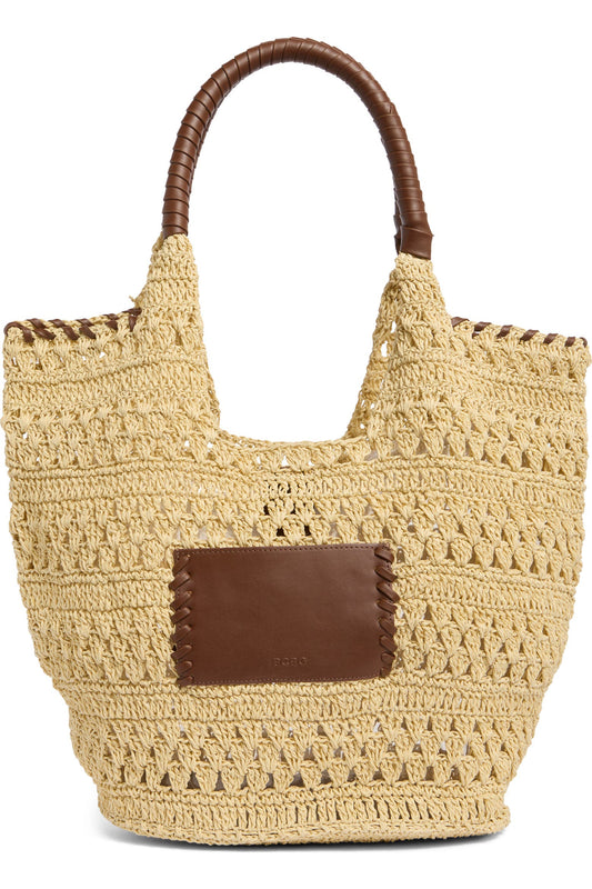 BCBG | Woven Raffia Tote Bag