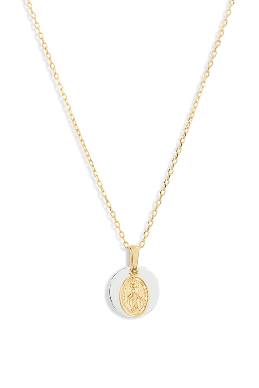Argento Vivo | Two-Tone Faith Pendant Necklace