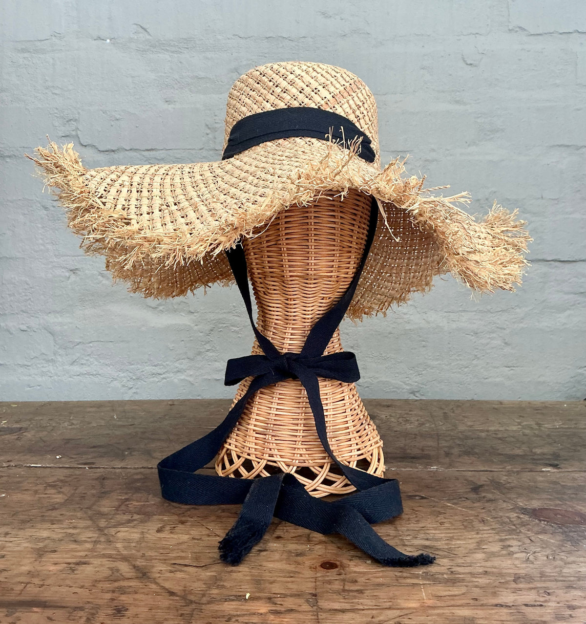 Nerida Winter | Wide Brim Straw Boater