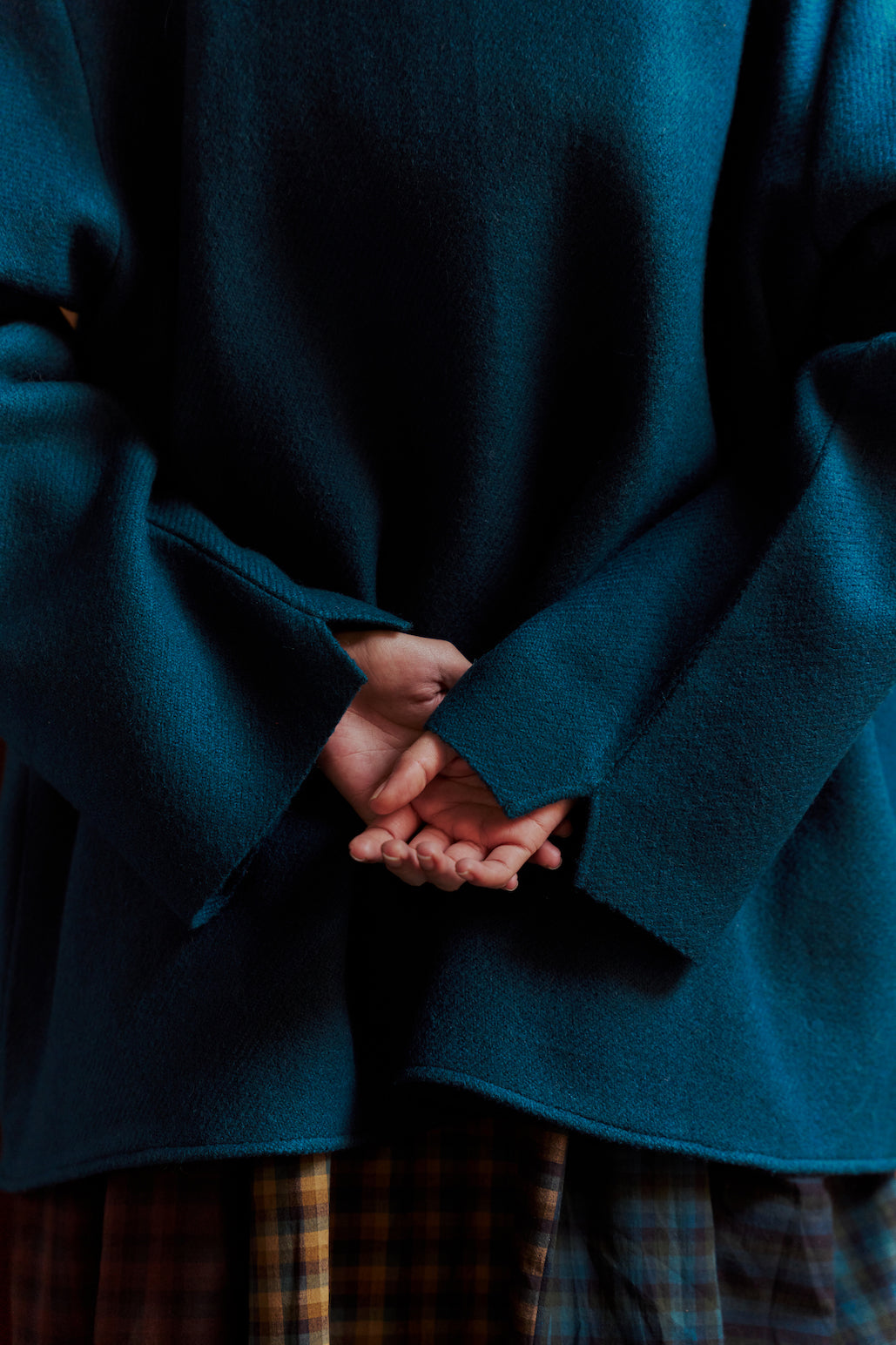 Indigo Merino Shacket